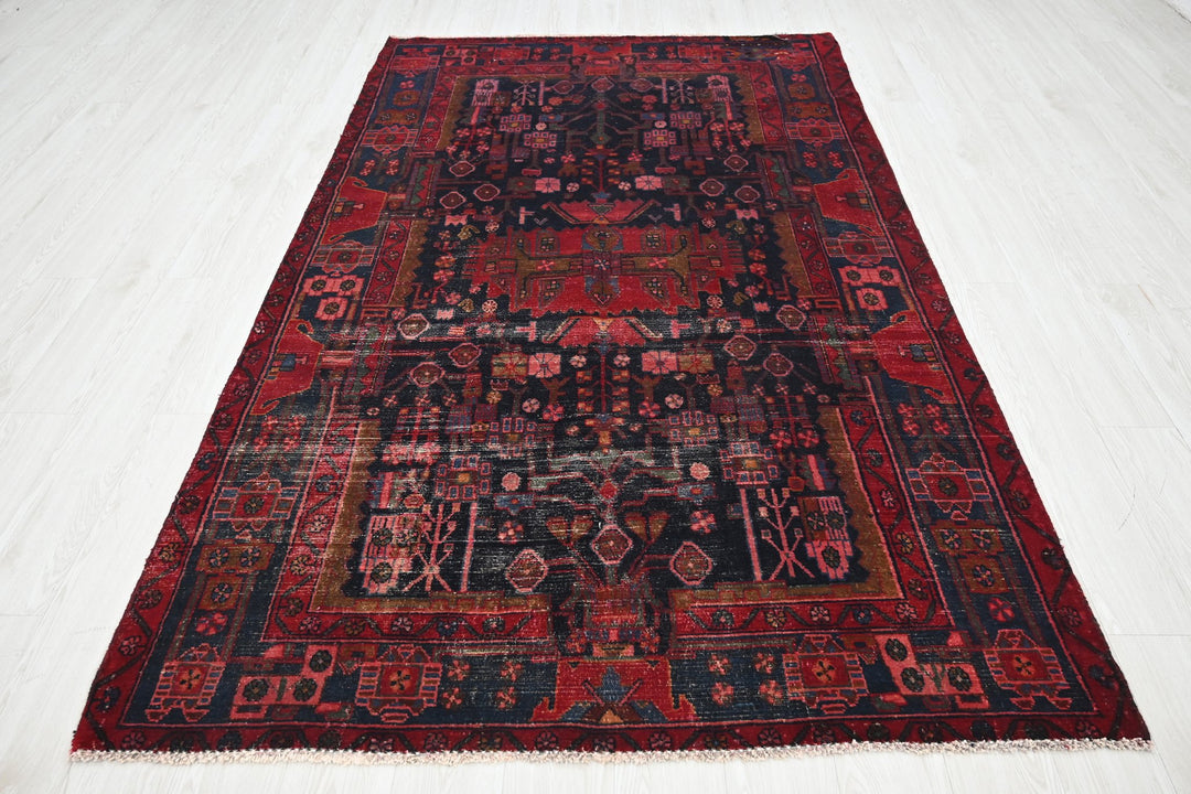 blue Medium rug 5' 1" x 8' 4"