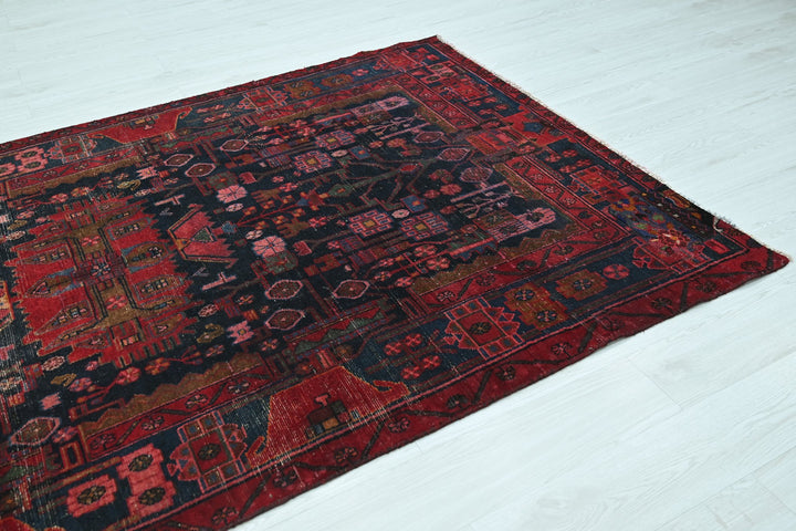 blue Medium rug 5' 1" x 8' 4"