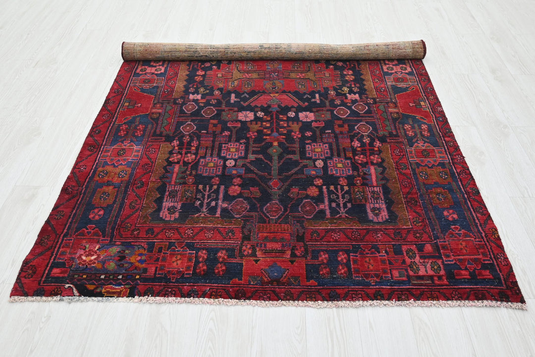 blue Medium rug 5' 1" x 8' 4"