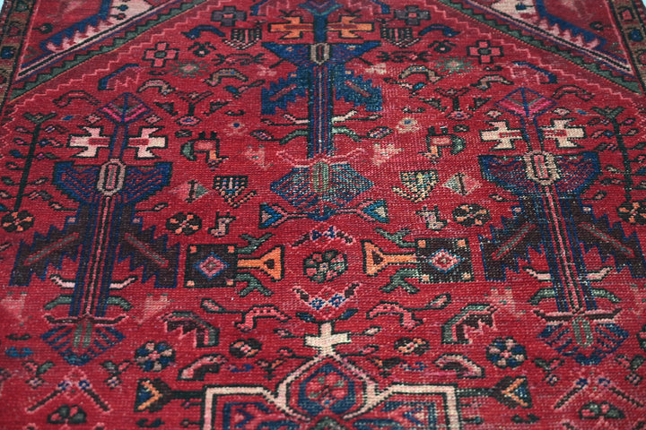 red Medium rug 3' 10" x 8' 8"