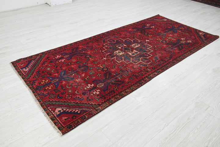 red Medium rug 3' 10" x 8' 8"