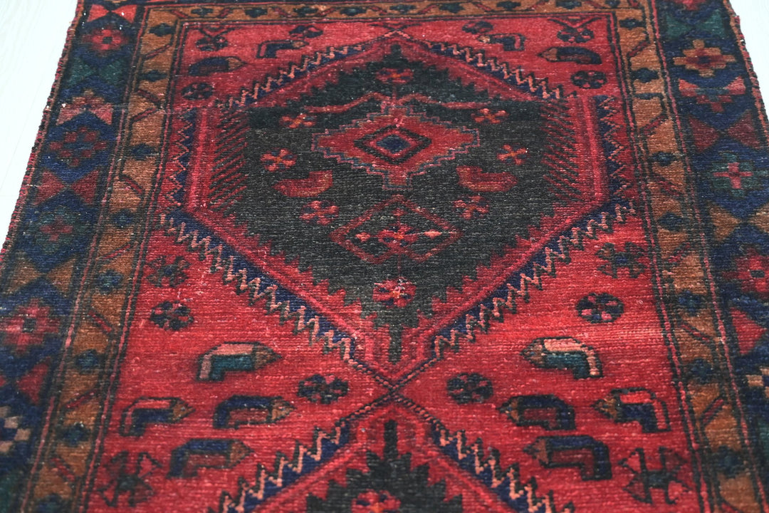 red Runner rug 3' 1" x 9' 2"