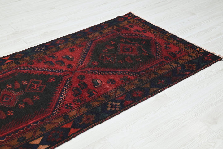 red Runner rug 3' 1" x 9' 2"