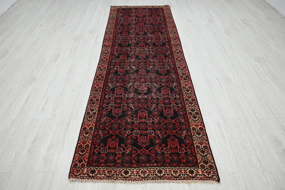 black Runner rug 3' 1" x 9' 10"