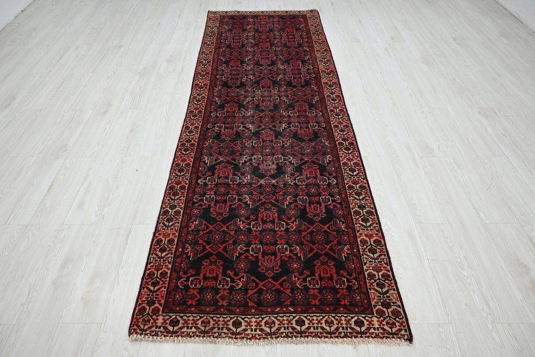 black Runner rug 3' 1" x 9' 10"