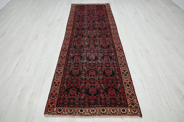 black Runner rug 3' 1" x 9' 10"
