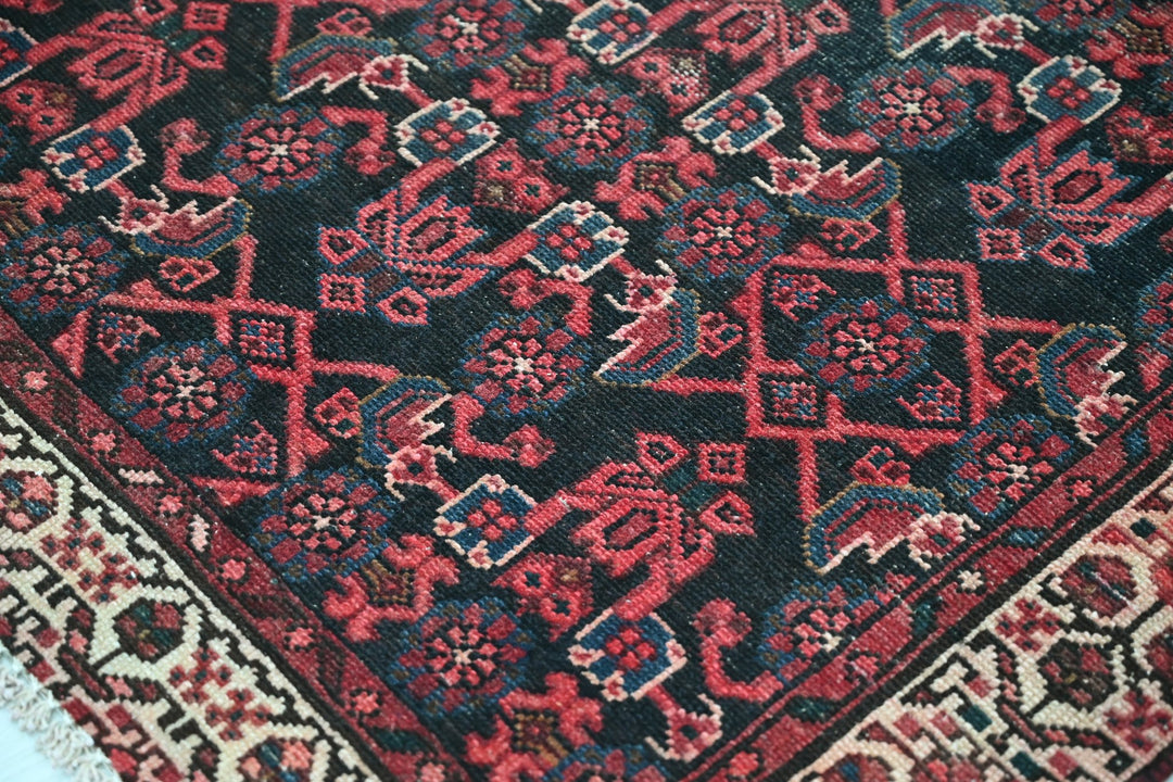 black Runner rug 3' 1" x 9' 10"