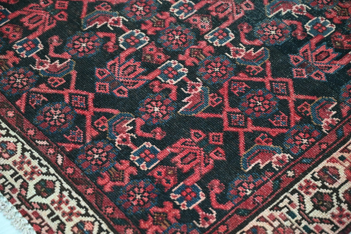 black Runner rug 3' 1" x 9' 10"
