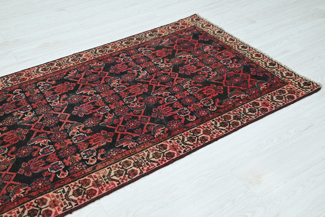 black Runner rug 3' 1" x 9' 10"
