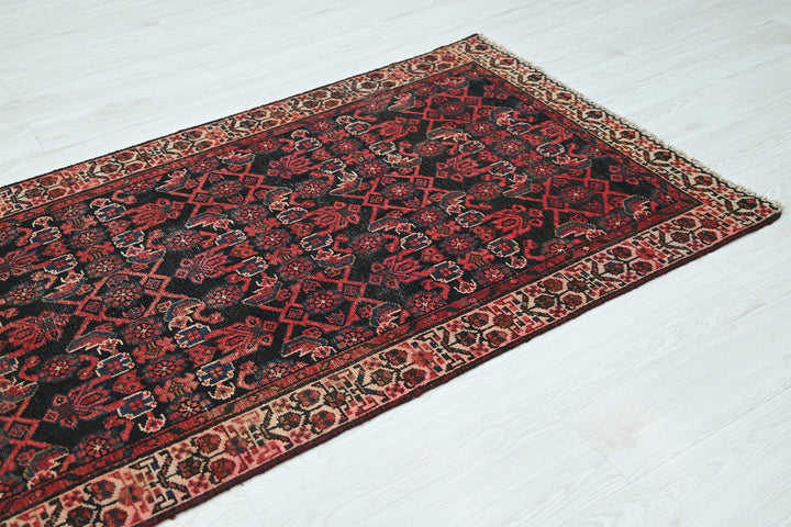 black Runner rug 3' 1" x 9' 10"