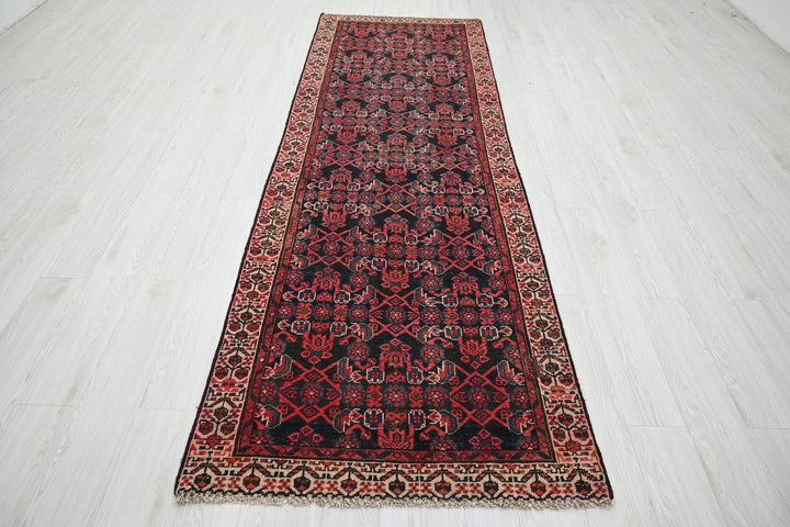 black Runner rug 3' 1" x 9' 10"