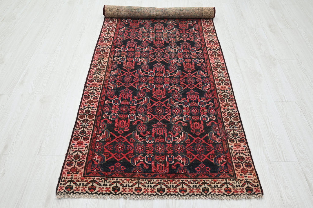 black Runner rug 3' 1" x 9' 10"