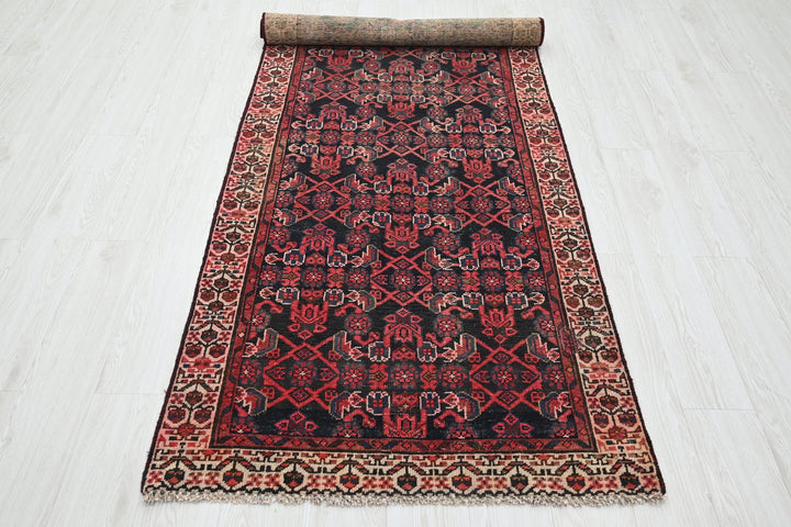 black Runner rug 3' 1" x 9' 10"