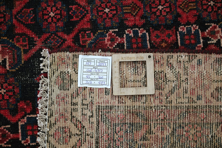black Runner rug 3' 1" x 9' 10"