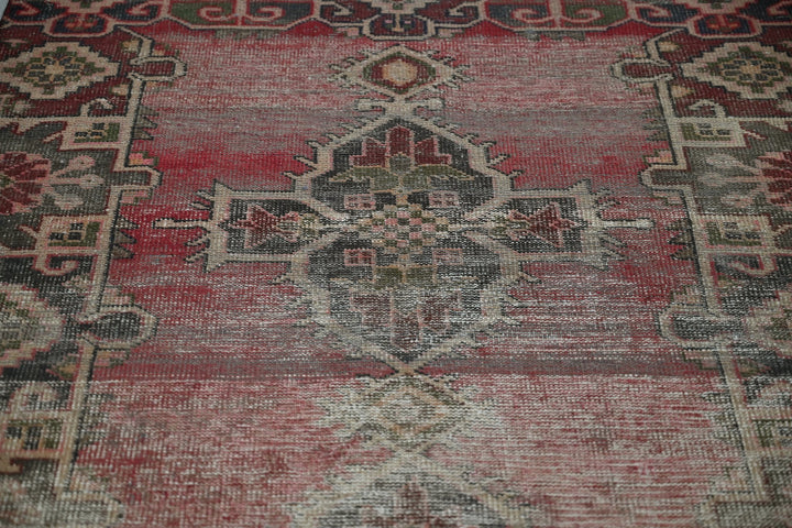 red Medium rug 3' 8" x 8' 7"