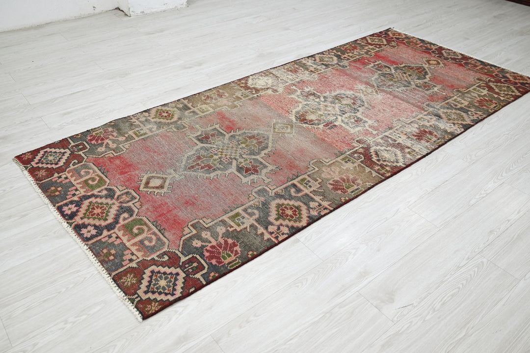 red Medium rug 3' 8" x 8' 7"