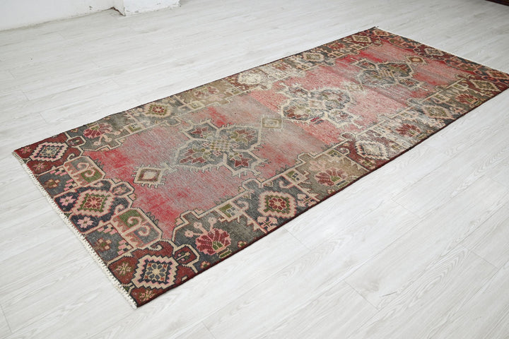 red Medium rug 3' 8" x 8' 7"