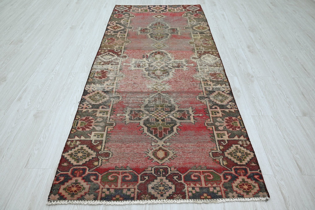 red Medium rug 3' 8" x 8' 7"