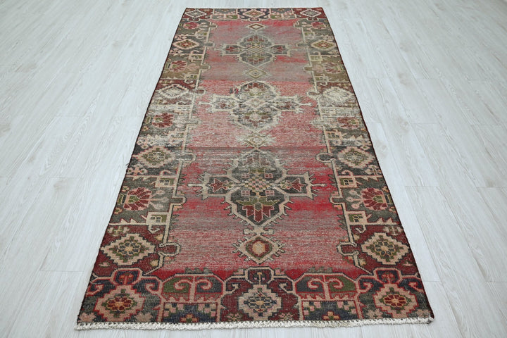 red Medium rug 3' 8" x 8' 7"