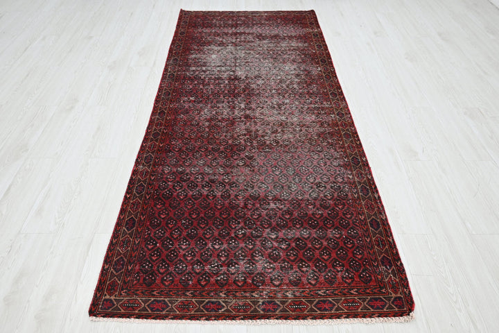 red Medium rug 3' 8" x 8' 9"