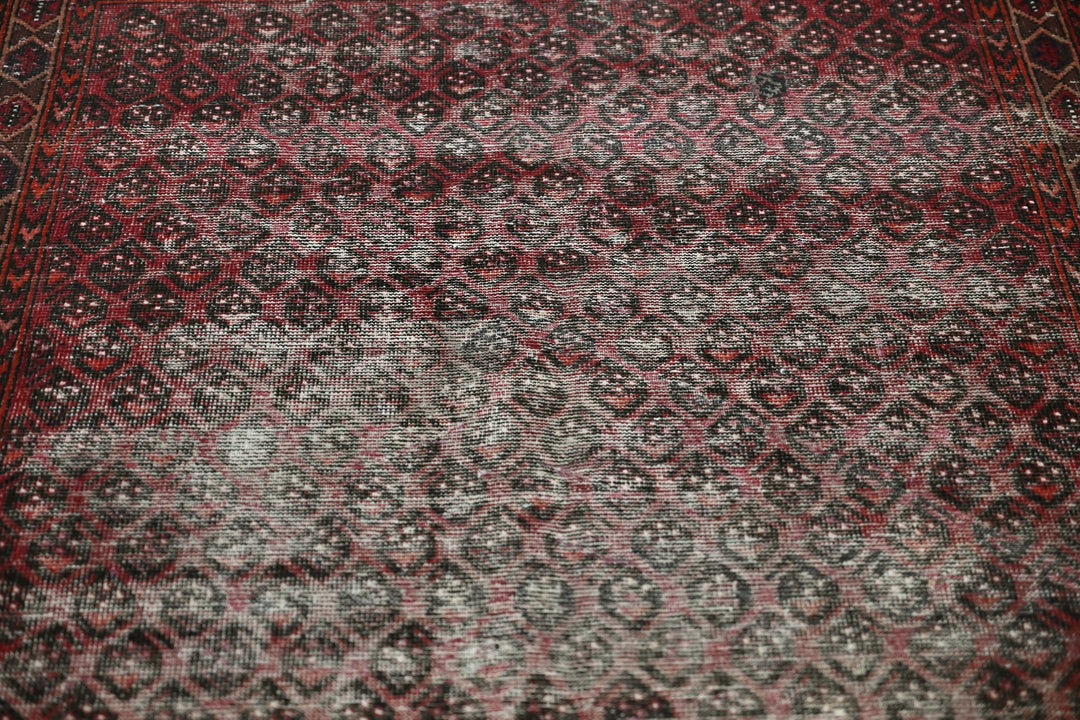 red Medium rug 3' 8" x 8' 9"