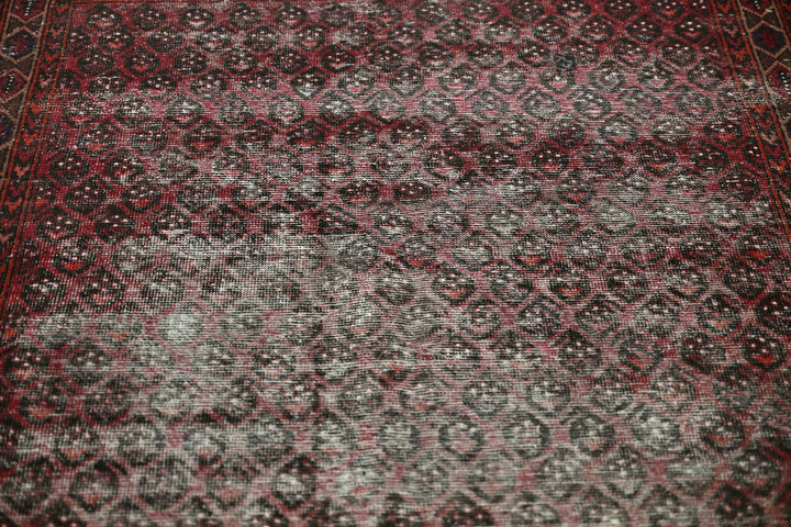 red Medium rug 3' 8" x 8' 9"