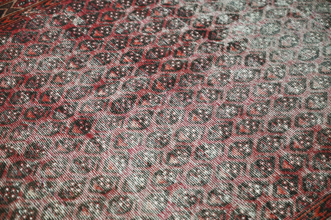red Medium rug 3' 8" x 8' 9"