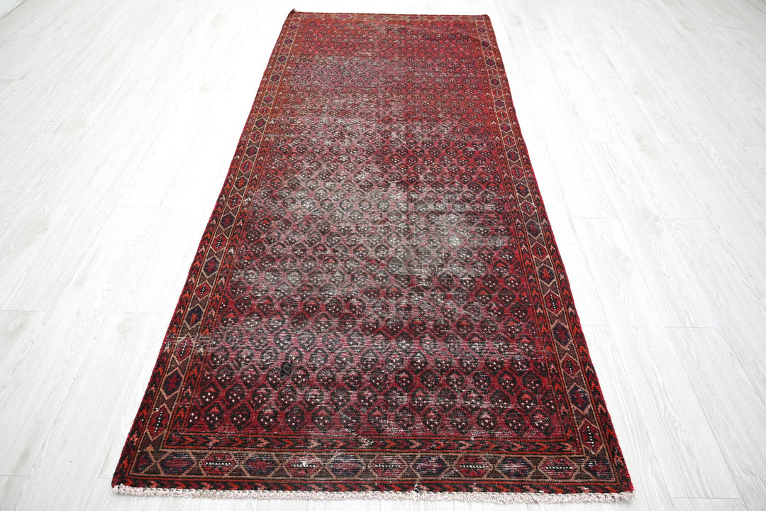 red Medium rug 3' 8" x 8' 9"
