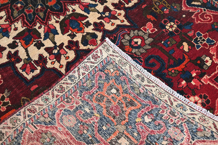 red Medium rug 3' 10" x 7' 5"
