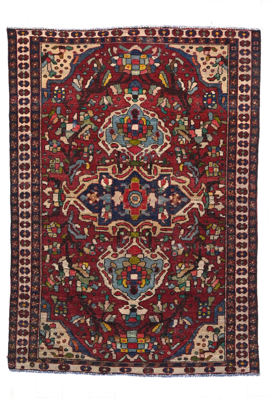 red Medium rug 4' 8" x 6' 7"