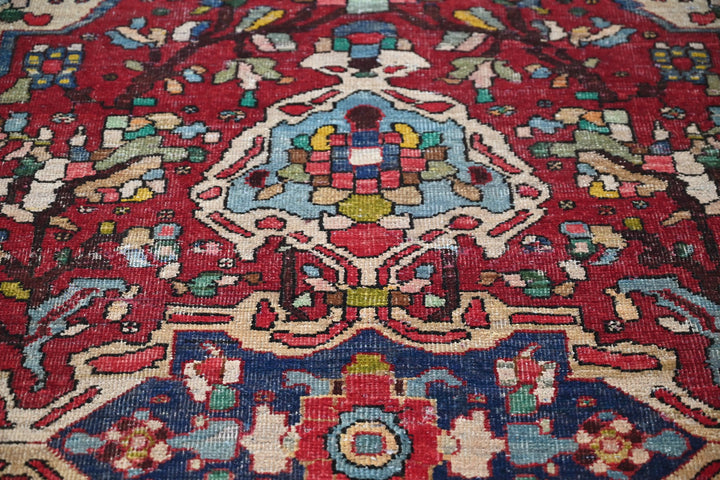 red Medium rug 4' 8" x 6' 7"