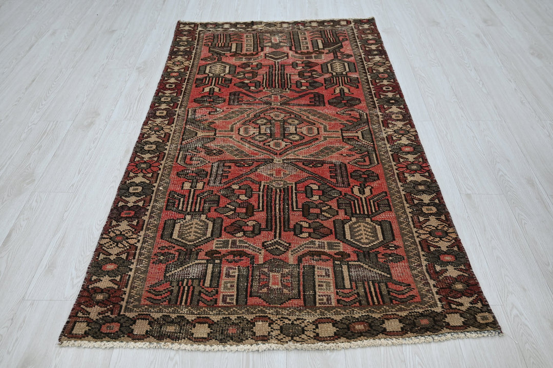 red Medium rug 3' 8" x 6' 9"