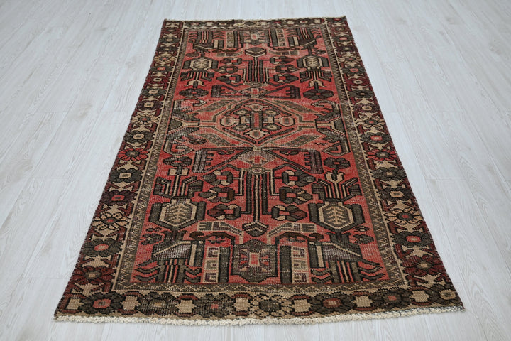 red Medium rug 3' 8" x 6' 9"