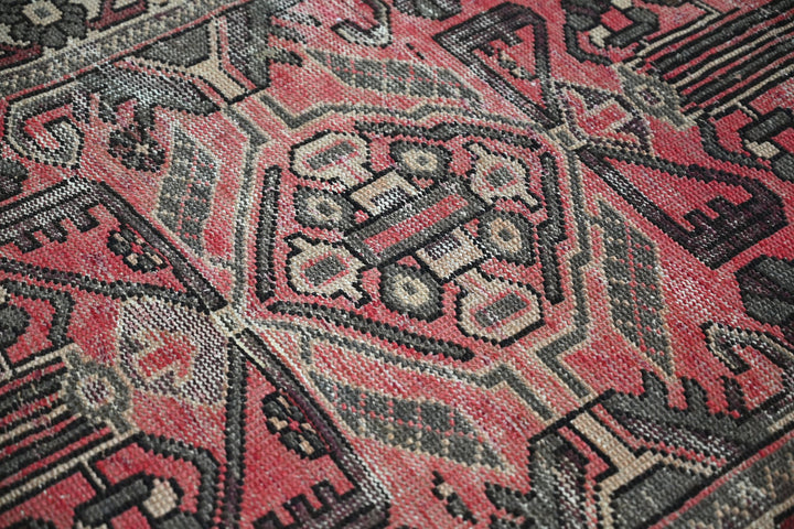 red Medium rug 3' 8" x 6' 9"