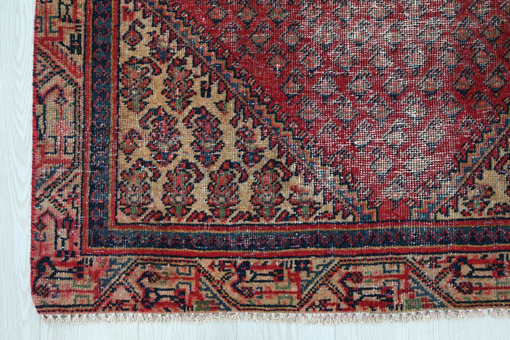 red Accent rug 3' 8" x 6' 3"