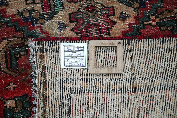 red Accent rug 2' 10" x 5' 10"