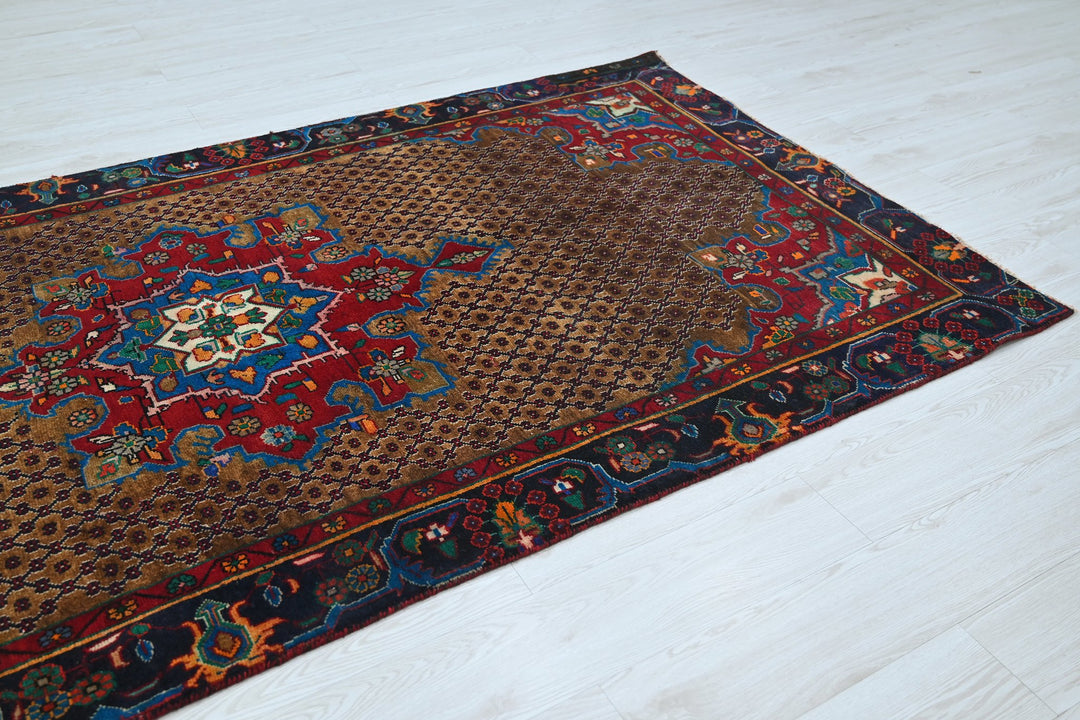 brown Medium rug 4' 6" x 9' 0"