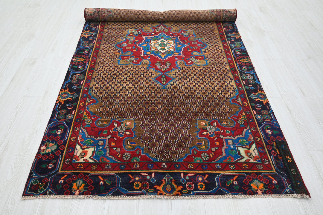 brown Medium rug 4' 6" x 9' 0"