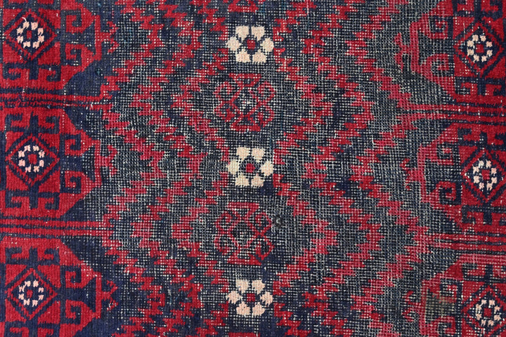 red Runner rug 4' 3" x 10' 10"