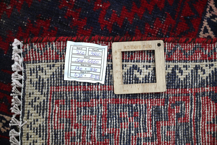 red Runner rug 4' 3" x 10' 10"