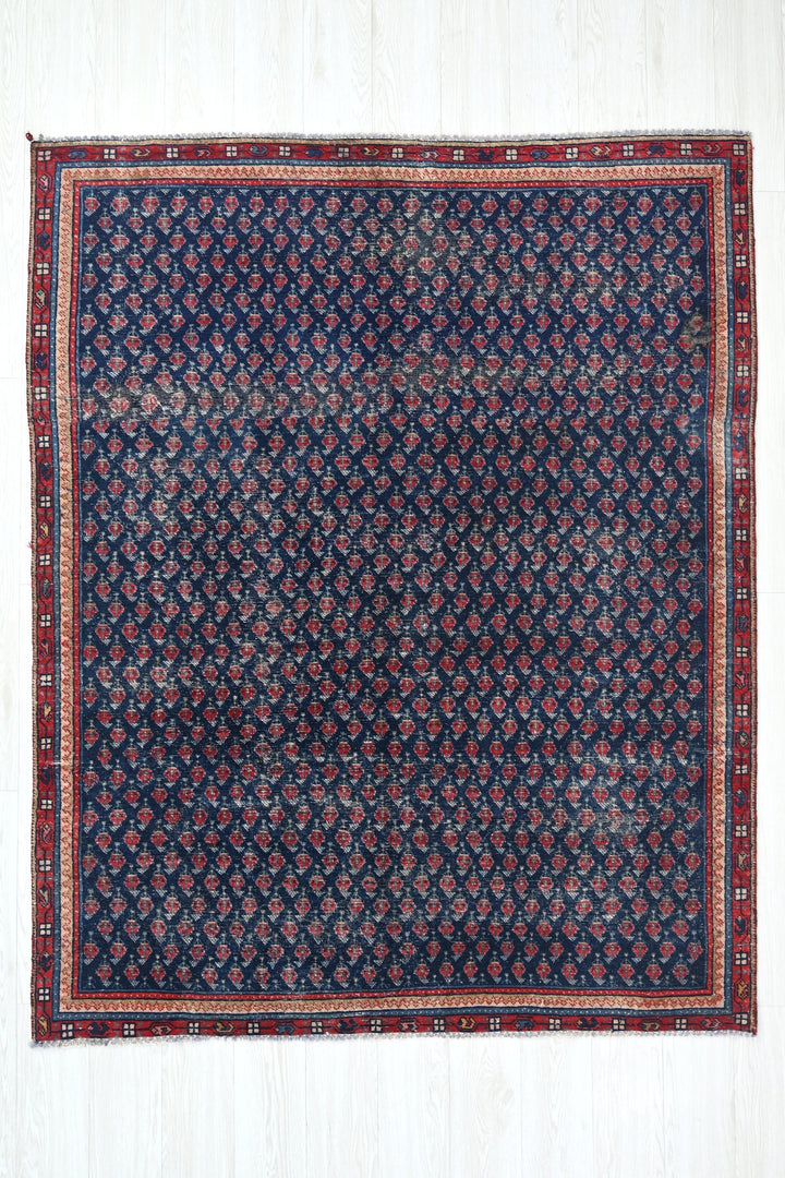 blue Medium rug 5' 2" x 6' 6"