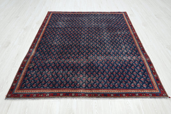 blue Medium rug 5' 2" x 6' 6"