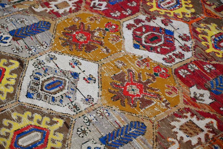 brown Runner rug 4' 6" x 9' 6"