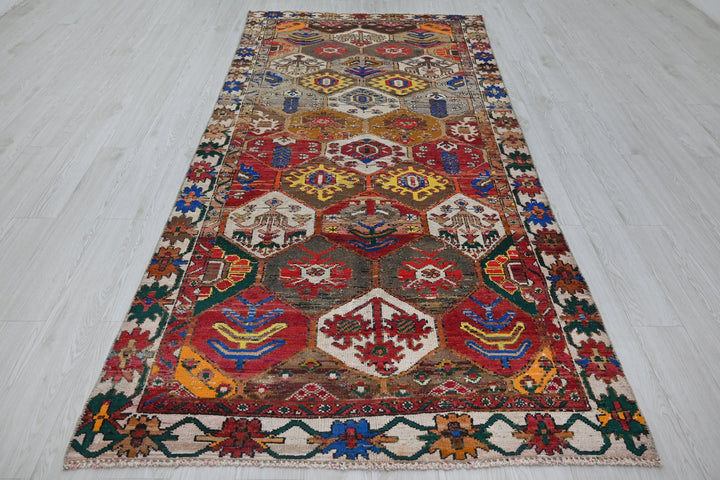 brown Runner rug 4' 6" x 9' 6"