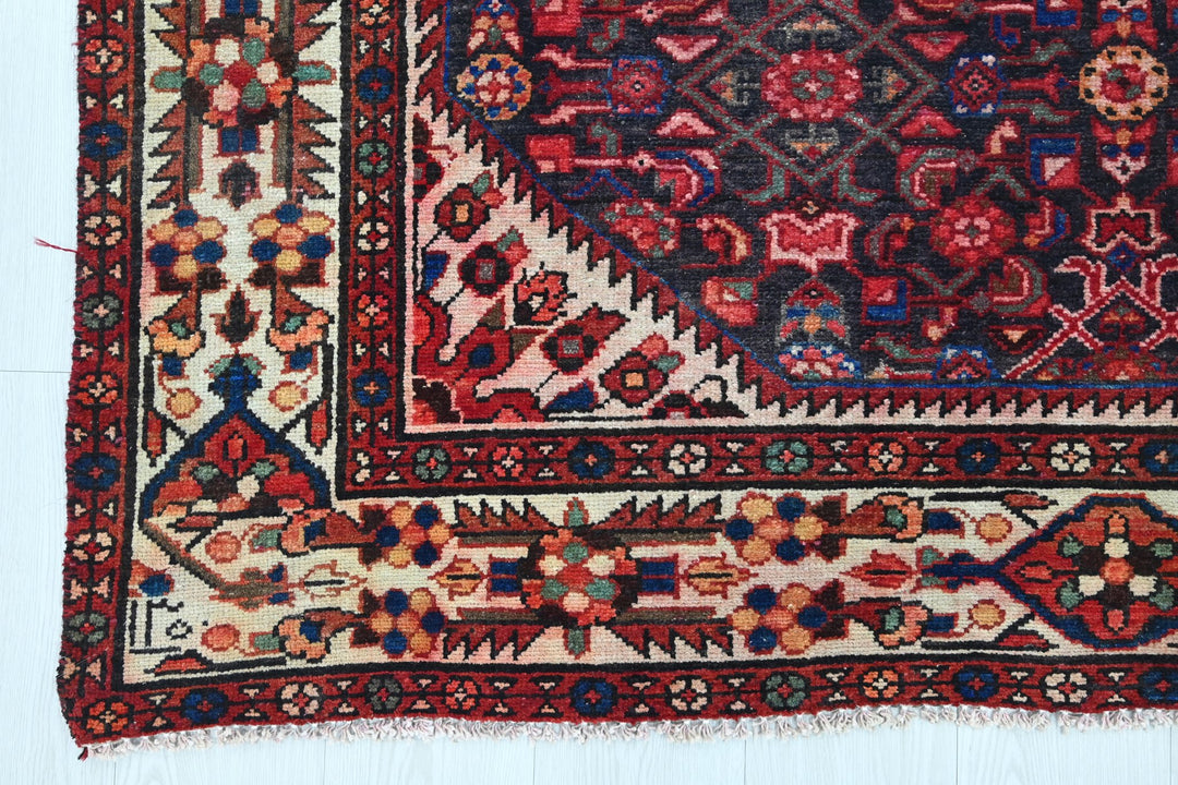 red Large rug 5' 2" x 10' 10"