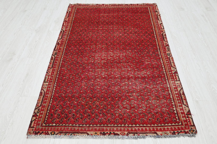 red Accent rug 3' 5" x 6' 0"