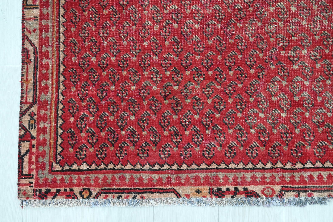 red Accent rug 3' 5" x 6' 0"
