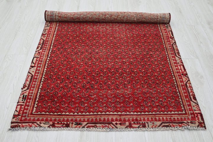 red Accent rug 3' 5" x 6' 0"