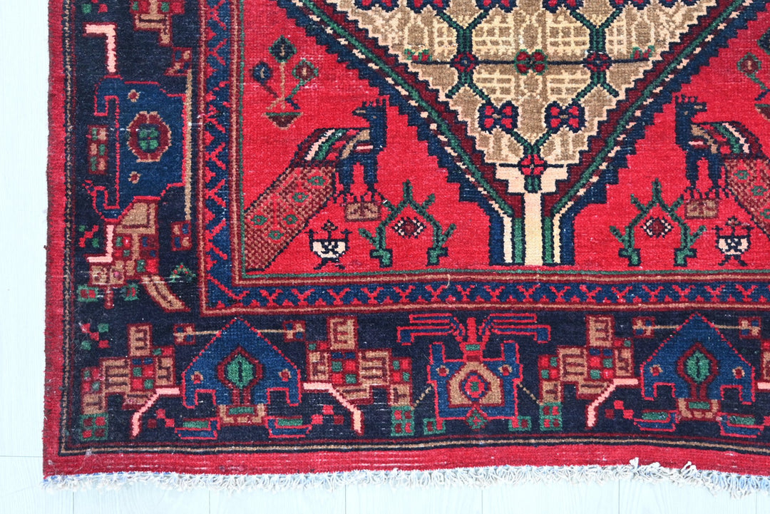 brown Runner rug 3' 4" x 10' 4"