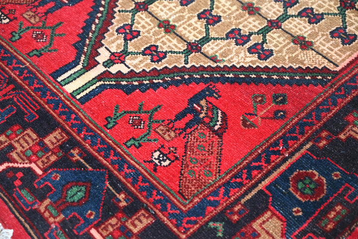 brown Runner rug 3' 4" x 10' 4"